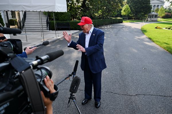 'Don't run in straight line!' Trump smirks at idea of migrant-hunting alligators