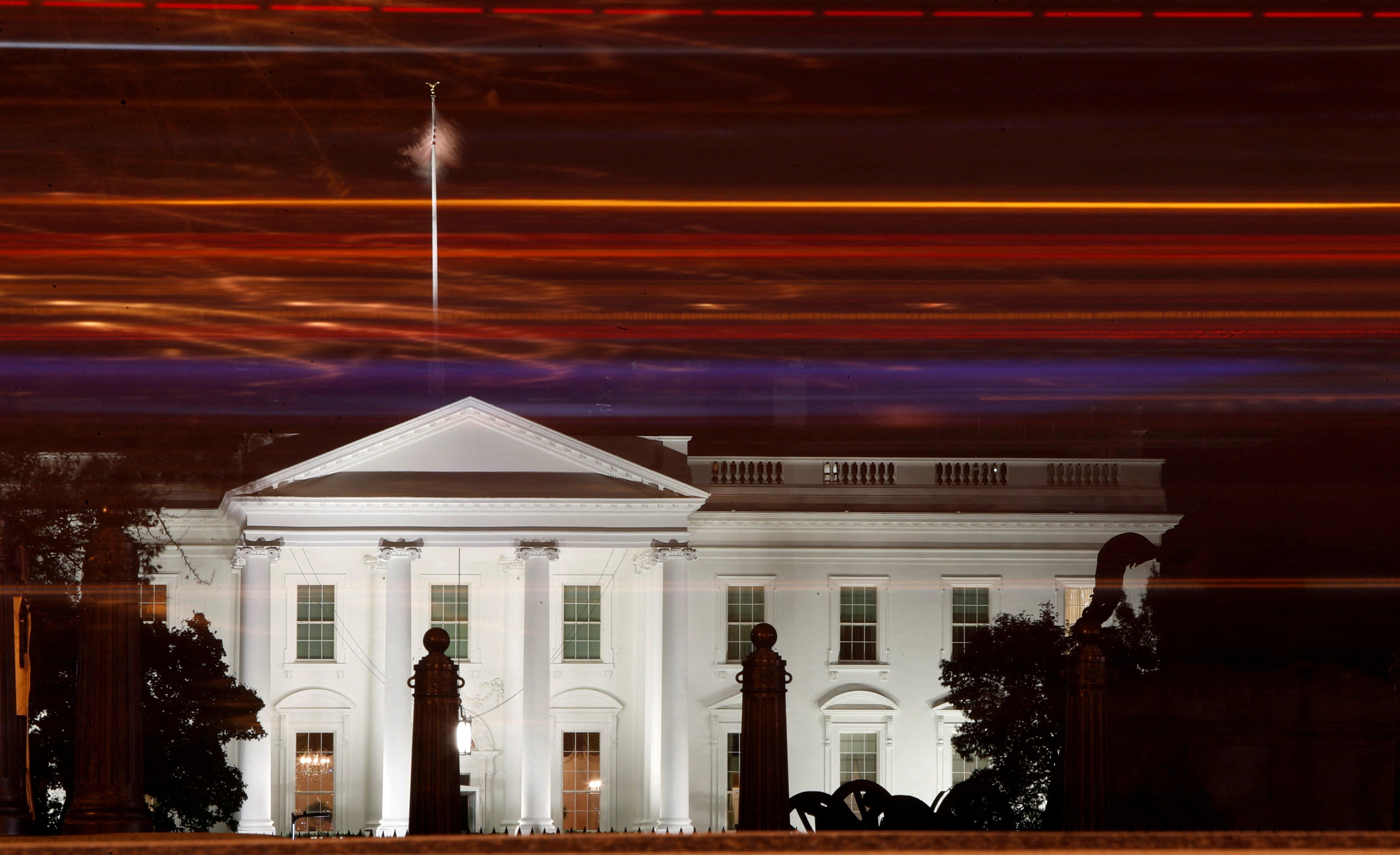 White House at night