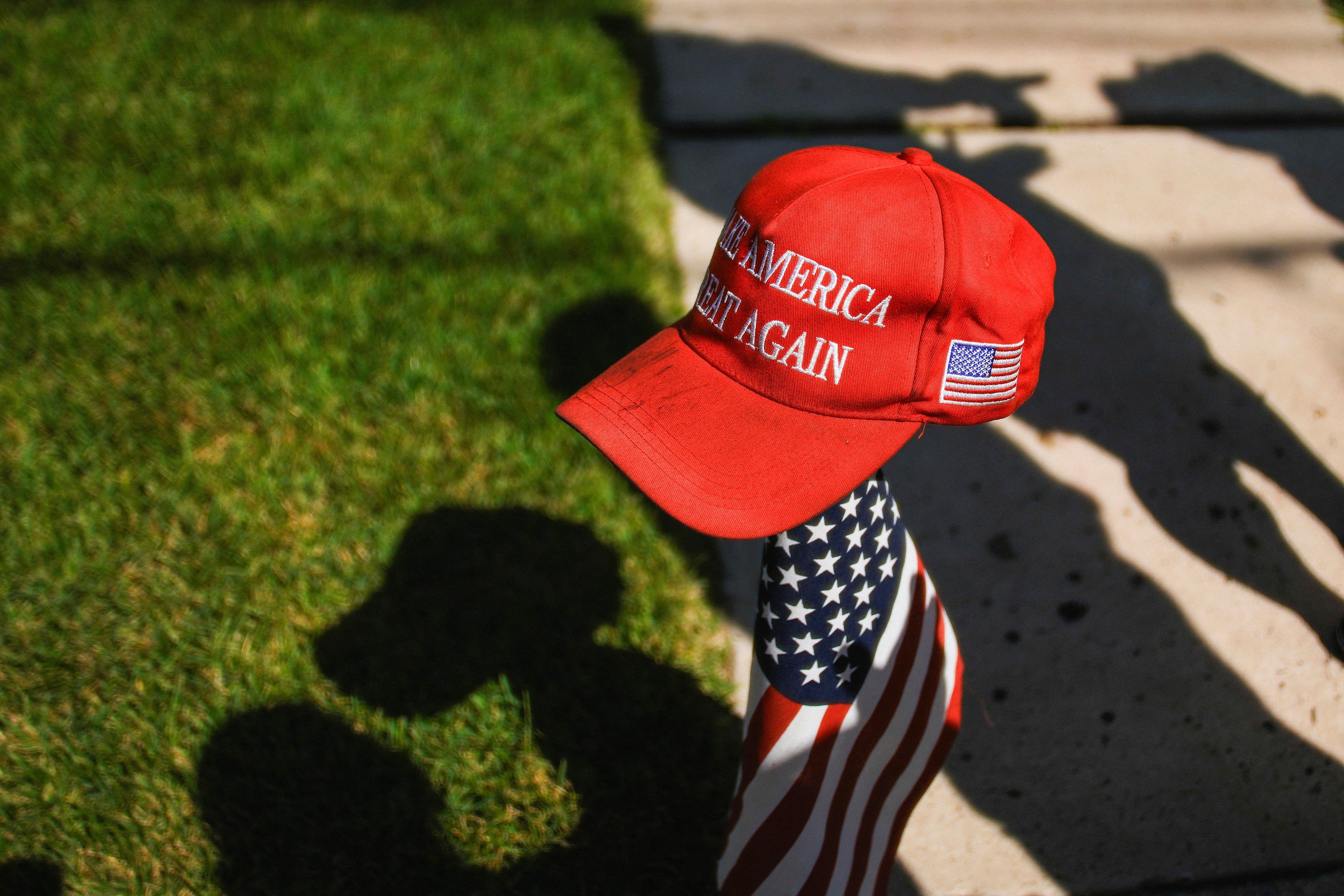 A MAGA hat