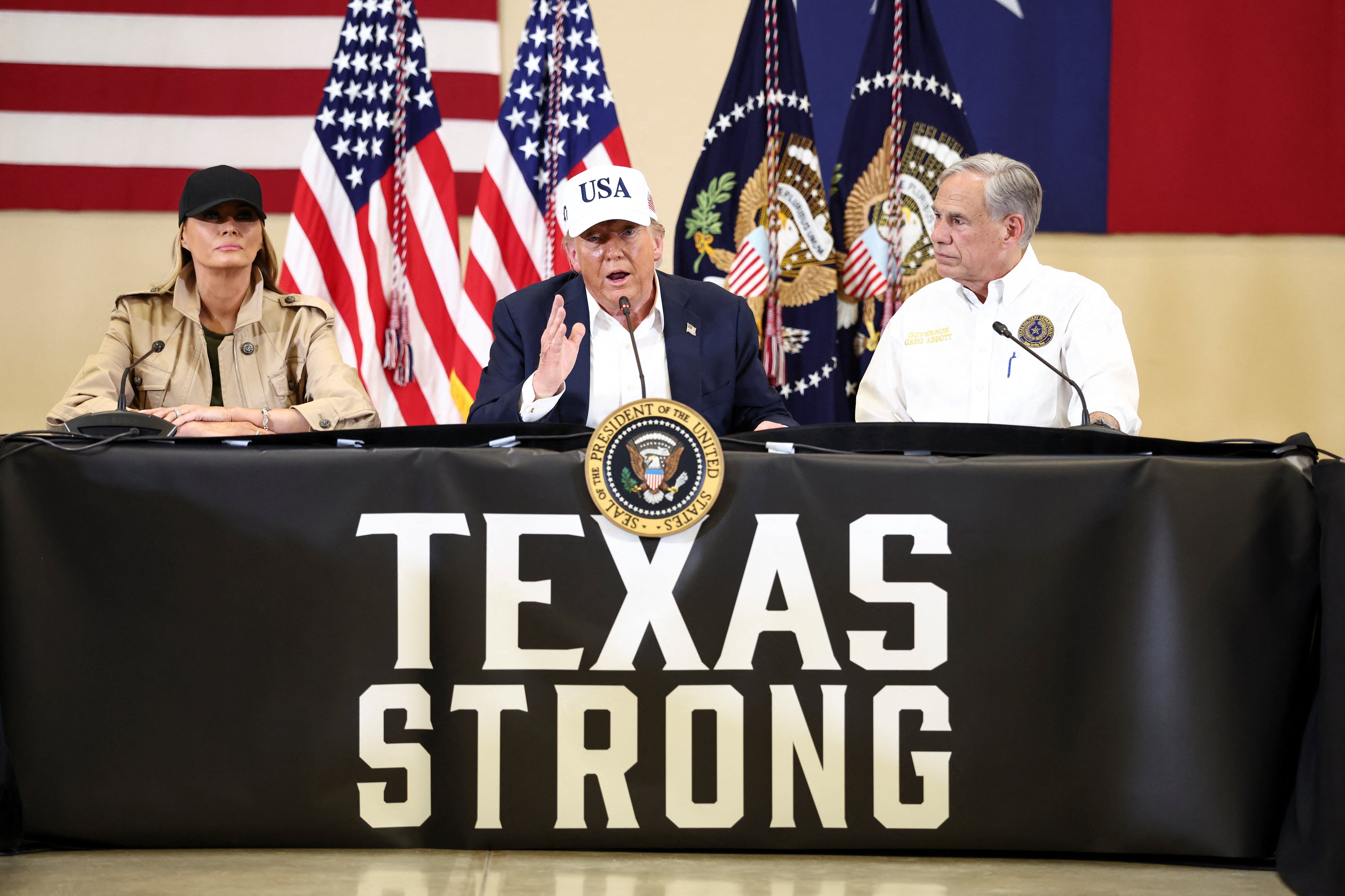 Donald Trump and Greg Abbott