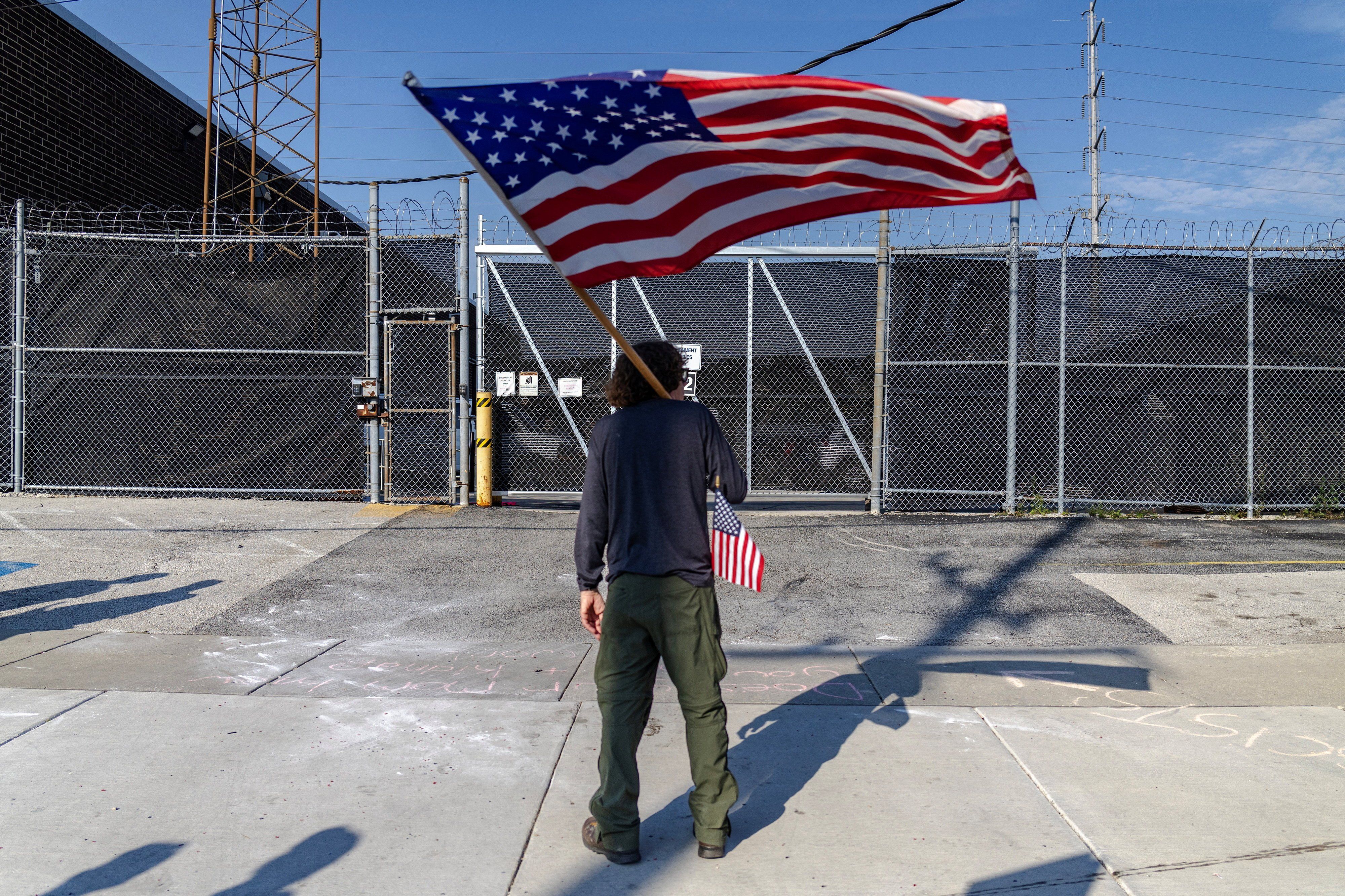 ICE protester