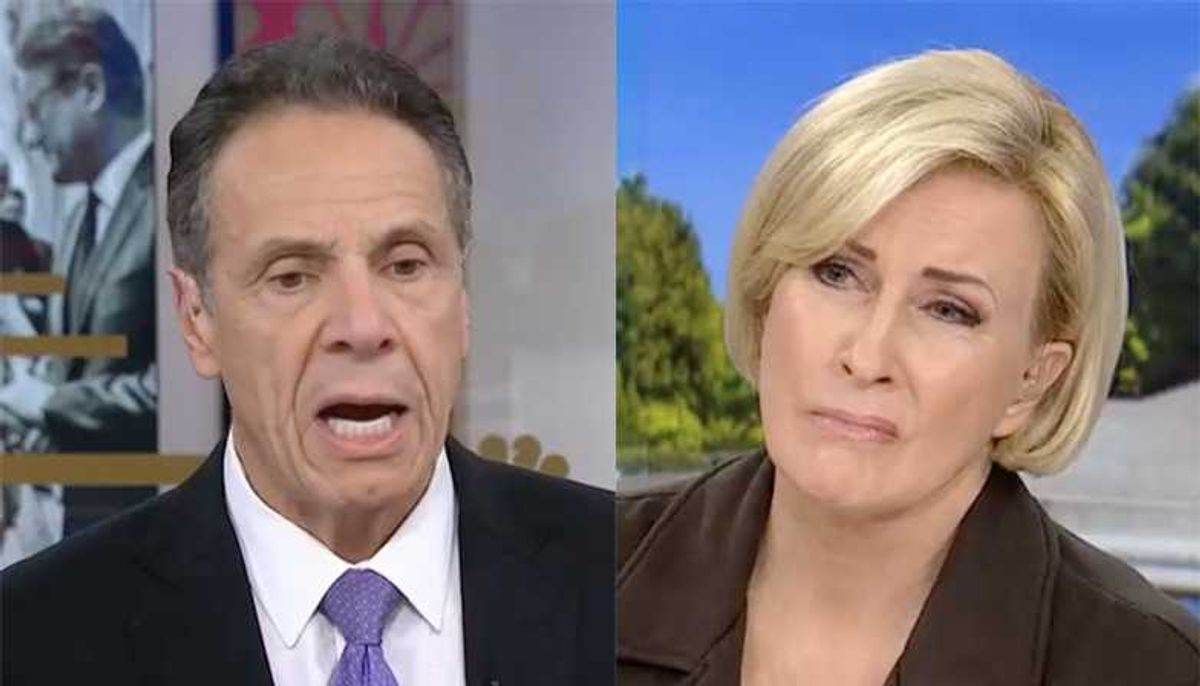 MSNBC's Mika stares daggers as Andrew Cuomo squirms over sex harassment claims
