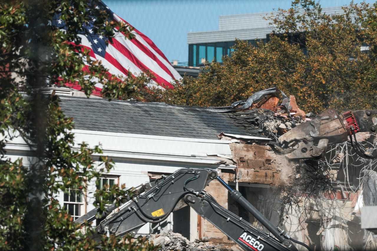 East Wing demolition