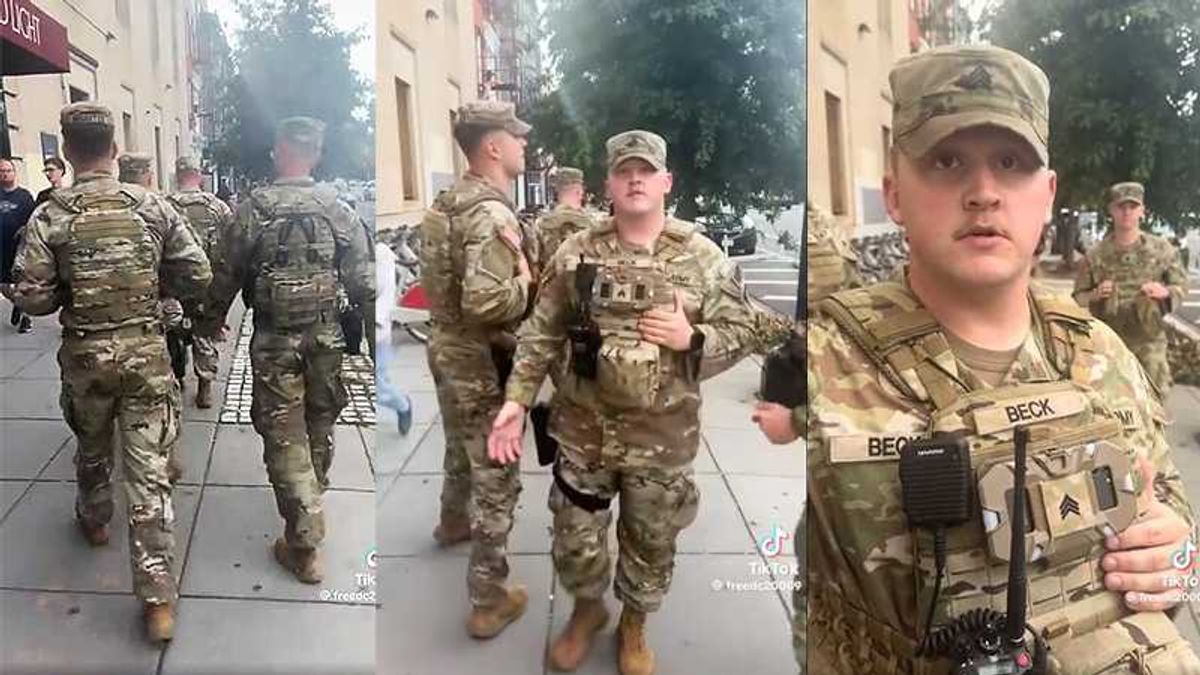 Man challenges arrest for mocking DC troops with Darth Vader's theme song
