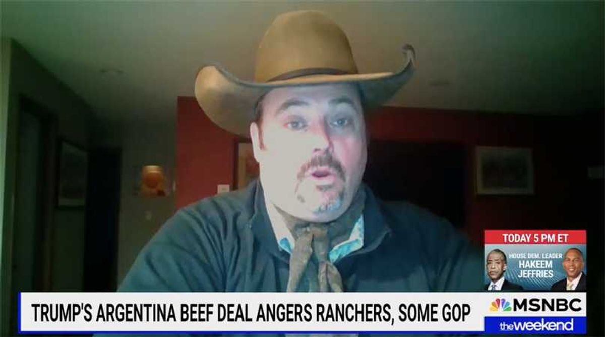 Cattle rancher levels 'delusional' Trump over beef price attack