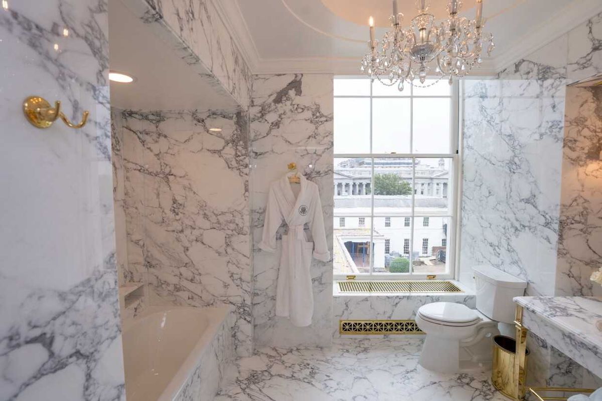 'Highly polished!' Trump brags about refurbished luxury White House bathroom