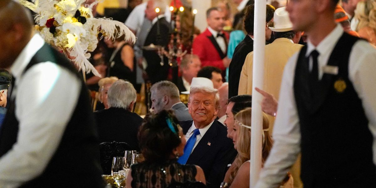 Fury as Trump holds 'tone deaf' Gilded Age Halloween party as millions lose food aid