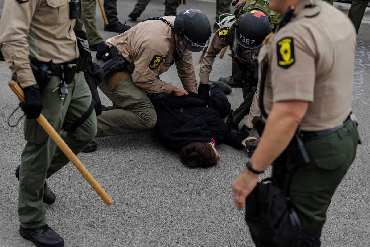 'Defensive strikes!' Fox's Maria Bartiromo defends ICE agent seen punching handcuffed man