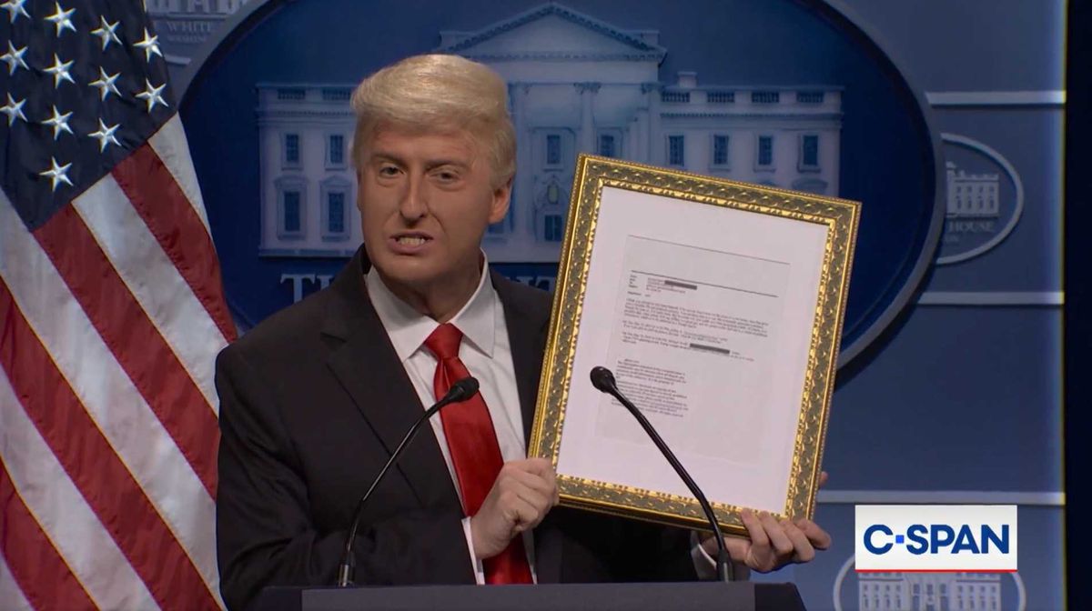 'I am hiding almost nothing': SNL's Trump sells Epstein files for $800 each