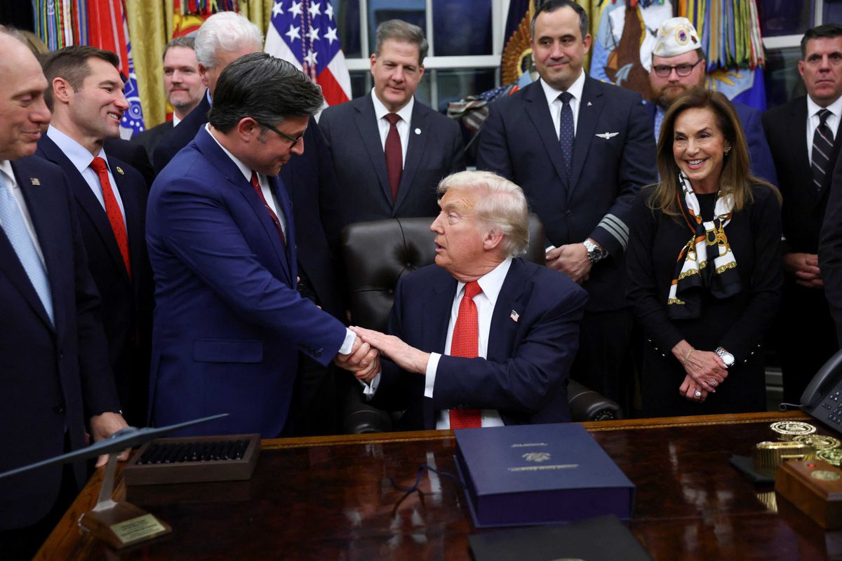 'Daddy gave you permission?' Mike Johnson pummeled for reversal on Epstein vote