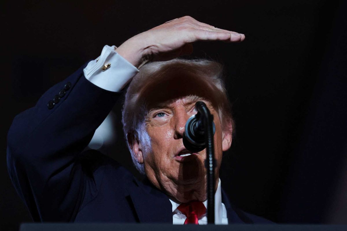 Republican admits Trump hasn't lowered prices moments before president takes rally stage