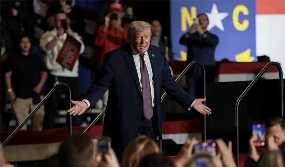 'This is strange': Trump fans baffled by puny turnout at North Carolina rally