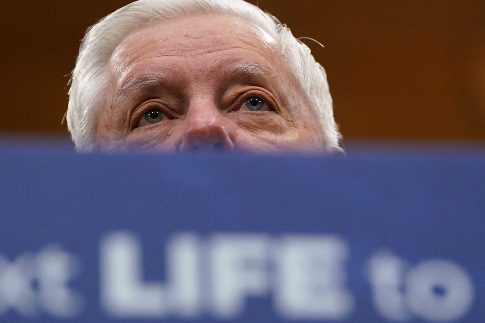 Lindsey Graham ridiculed after seen 'carrying a bubble wand' at theme park amid shutdown