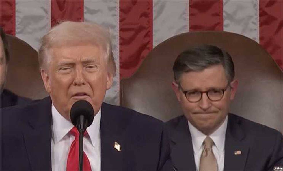 'Mike Johnson getting weaker by the day' after State of the Union antics: MS NOW host