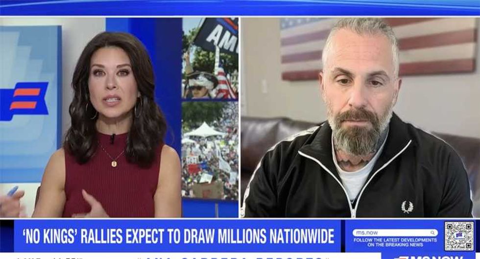 MS NOW host scrambles as ex-Capitol cop makes explosive claim about Trump live on air