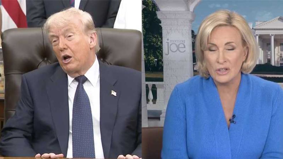 'What the?' Morning Mika tongue-tied as MS NOW runs bizarre Trump superclip