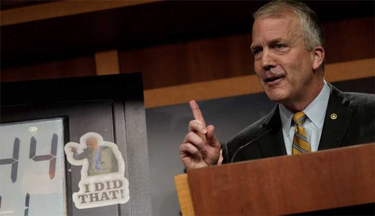Senate Republican accused of trying to 'cover his tracks' as he falls behind in polls