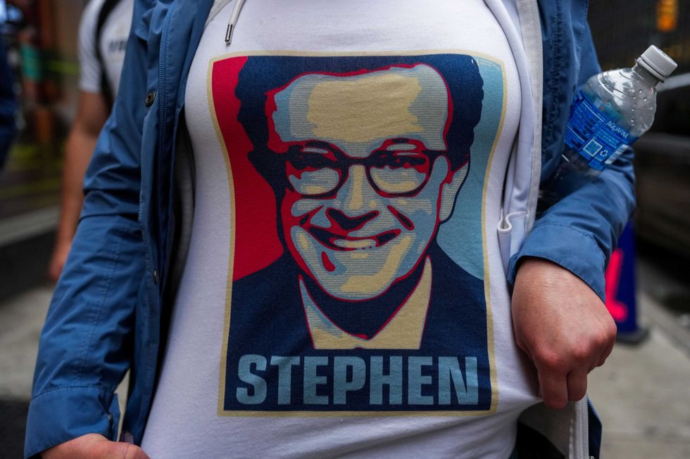 Bitter Trump unloads on 'dead person' Colbert as late-night star gets sensational clap out