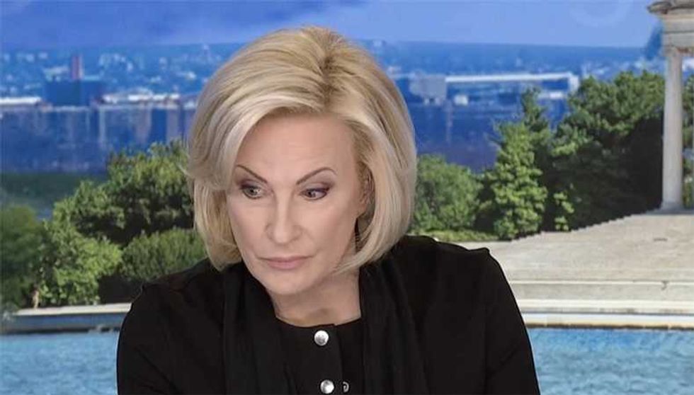 Senator takes over as weeping MS NOW host Mika Brzezinski gets too 'emotional' to continue