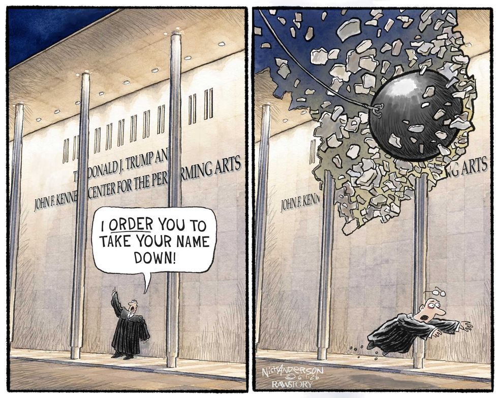 Trump finally removes his name from the Kennedy Center
