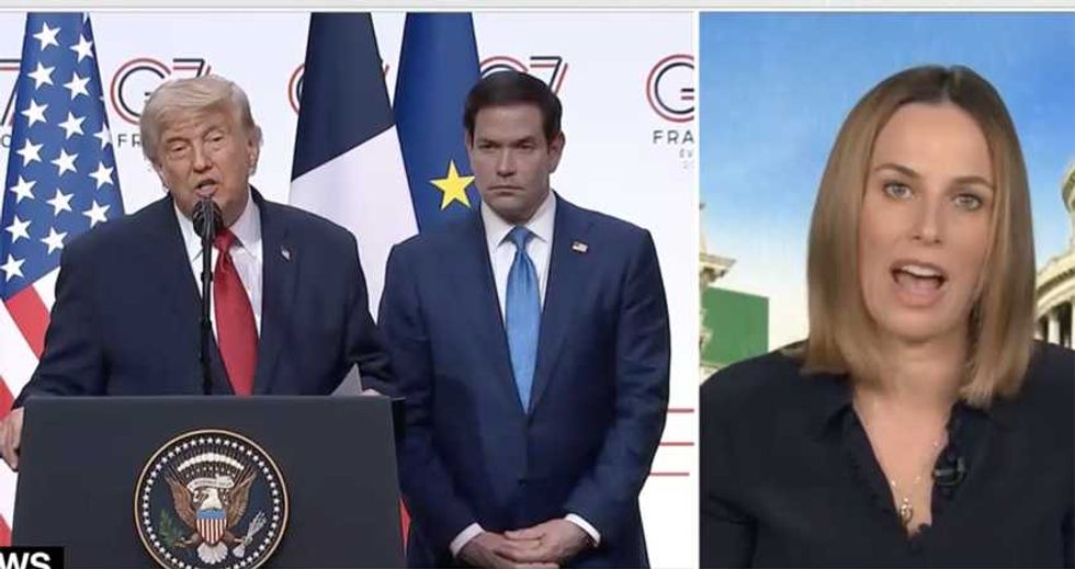 Trump's 'rambling and incoherent' G7 press conference pushes MS NOW to cut away