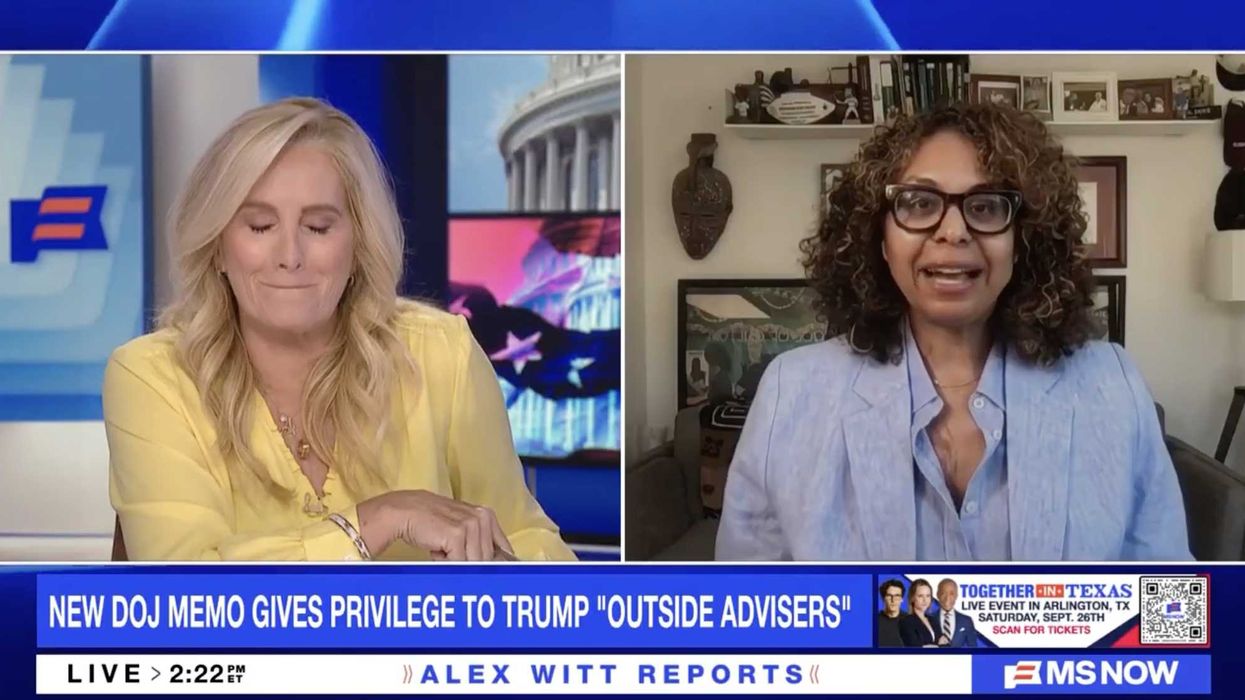 MS NOW anchor breaks down laughing at Todd Blanche: 'I want to set my hair on fire!'