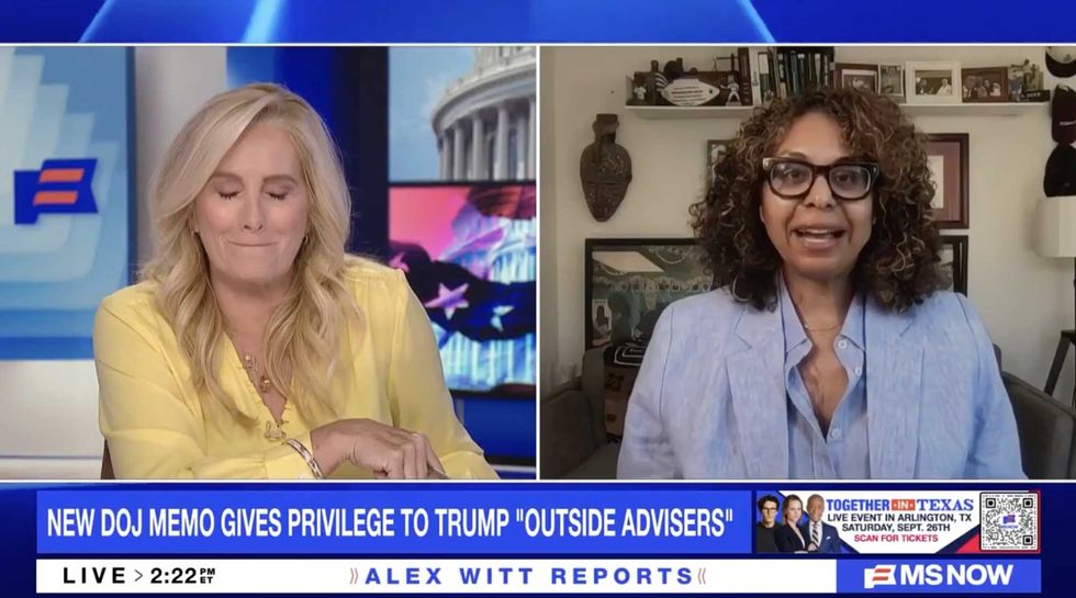 MS NOW anchor breaks down laughing at Todd Blanche: 'I want to set my hair on fire!'