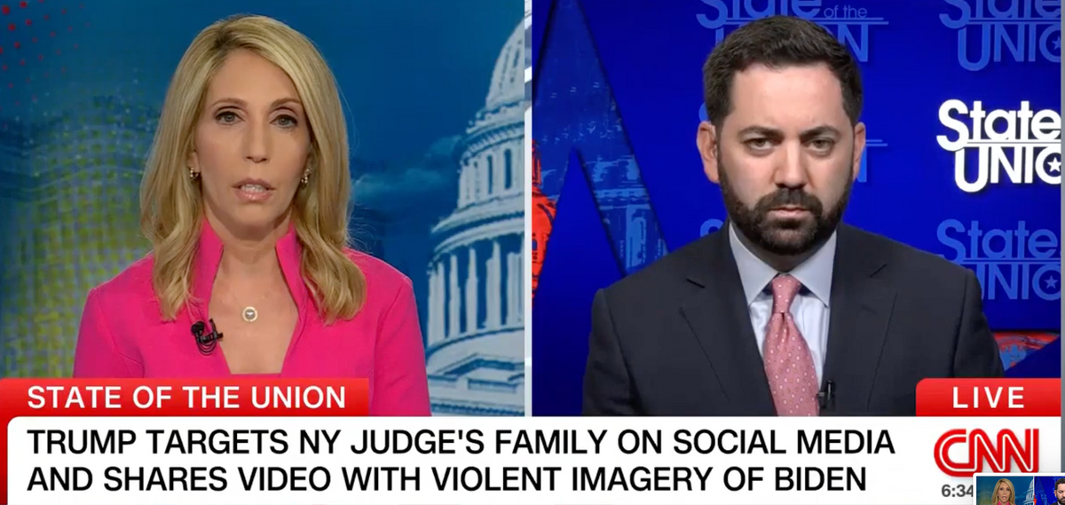 'Are you denouncing that?' CNN's Dana Bash butts in as Republican avoids Trump question