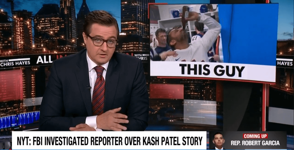 MS NOW's Chris Hayes unveils mocking nickname as Kash Patel scandal deepens