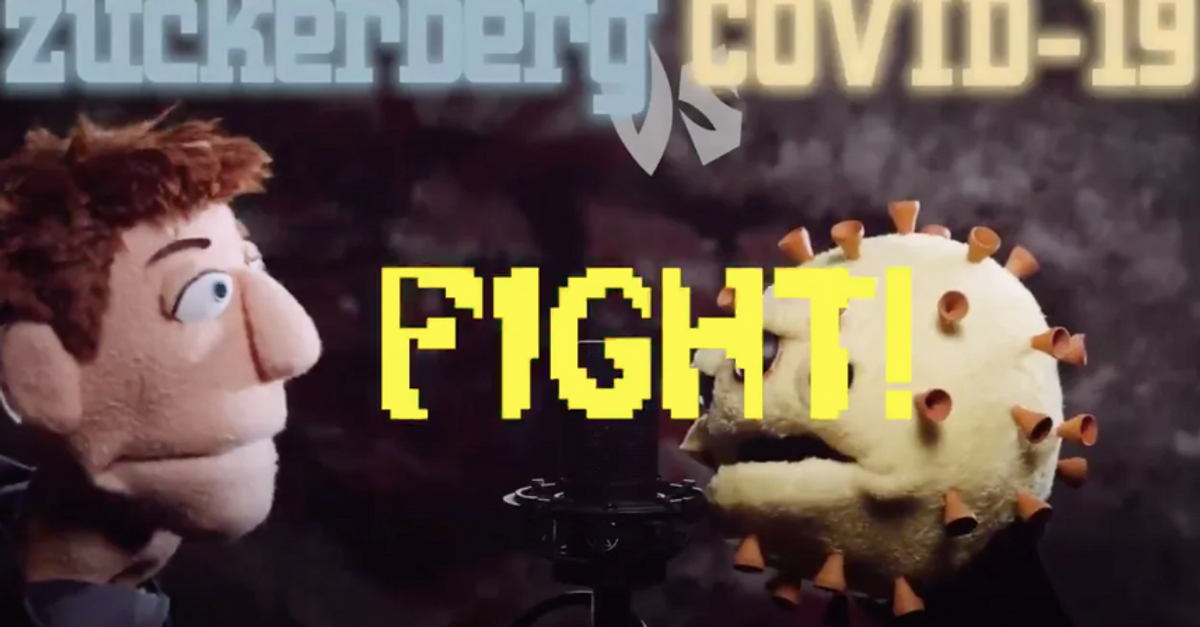 Zuckerberg Takes On Covid-19 In Puppet Rap Battle