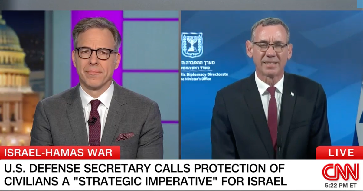 CNN host aghast at Israeli adviser's response when asked about deaths of colleague's kin