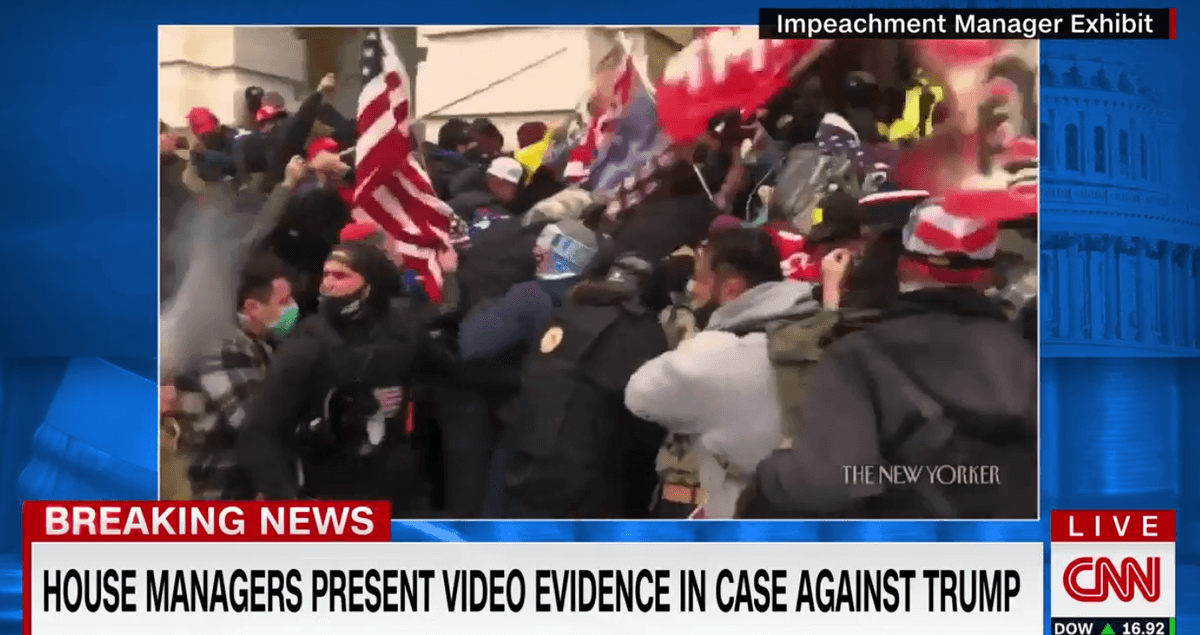 Watch: House impeachment managers' damning video links Trump's anti-democratic diatribe to the Capitol siege