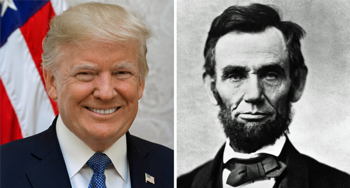 'People at his rally are laughing at Trump': Audience erupts after Abraham Lincoln remark