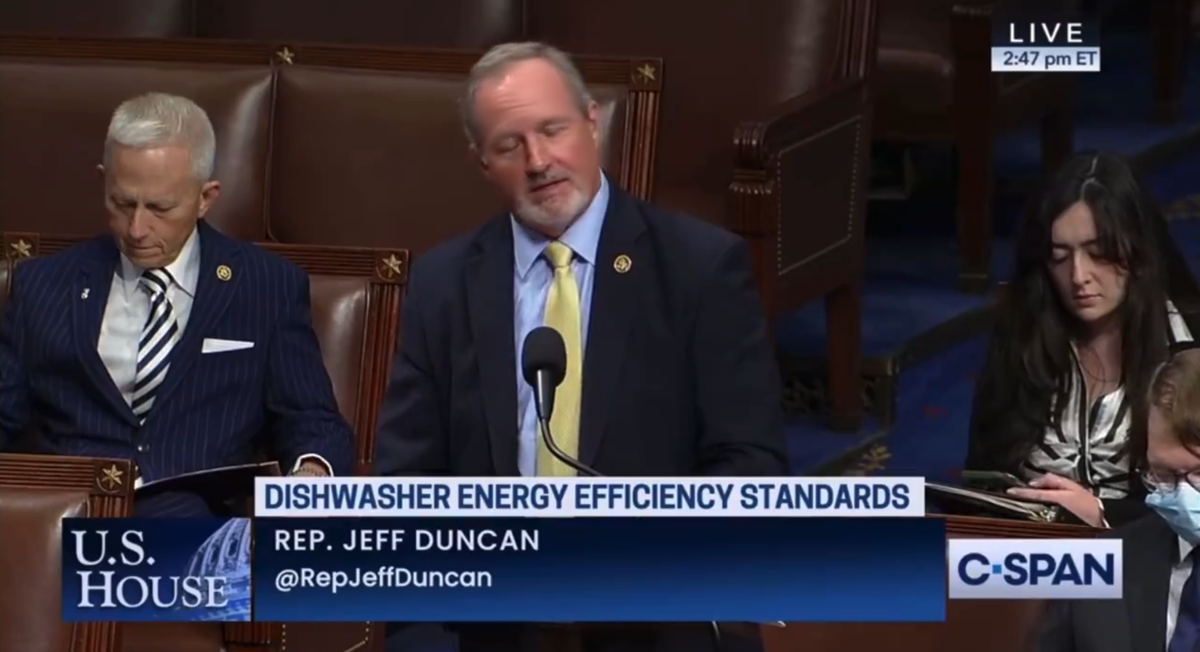 'Pray for this burdened man': Republican mocked after telling House he does his own dishes