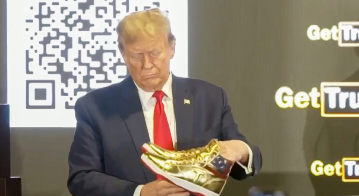 'The entire enterprise is a con': CNN panel buries Trump gold sneaker stunt