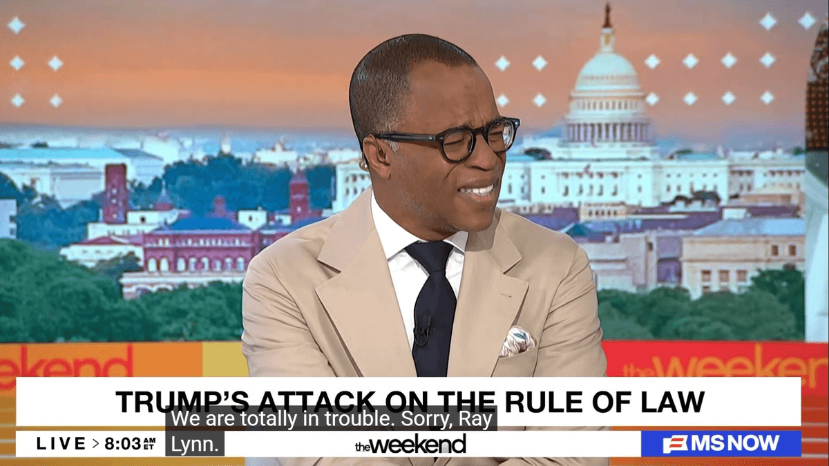 Trump montage sends MS NOW anchors into ‘delirious’ laughter: ‘We’re totally in trouble’