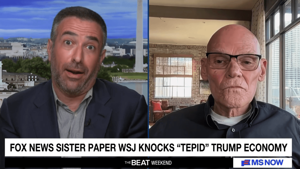 ‘You're trolling’: MS NOW host in disbelief at astounding James Carville Trump prediction