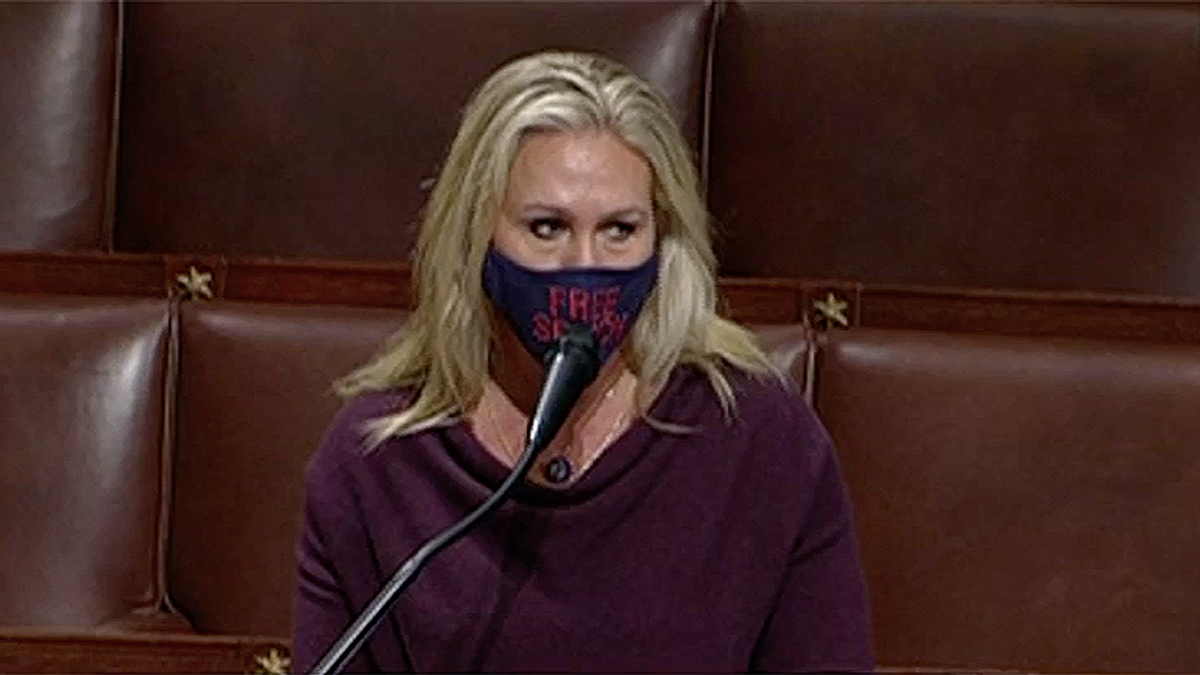 Marjorie Greene denounces QAnon but doesn't apologize for spreading lies — then plays the victim of the left and media