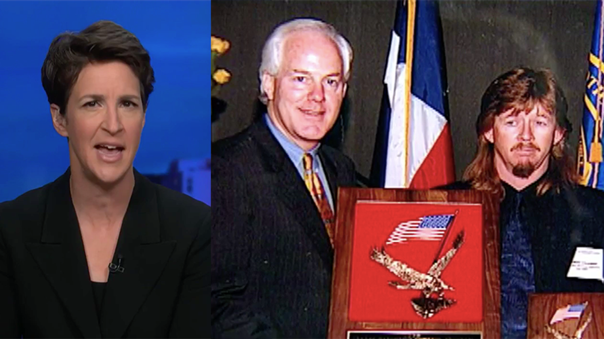 Maddow explains exactly why John Cornyn is fighting new DOJ nominee — and it has nothing to do with qualifications