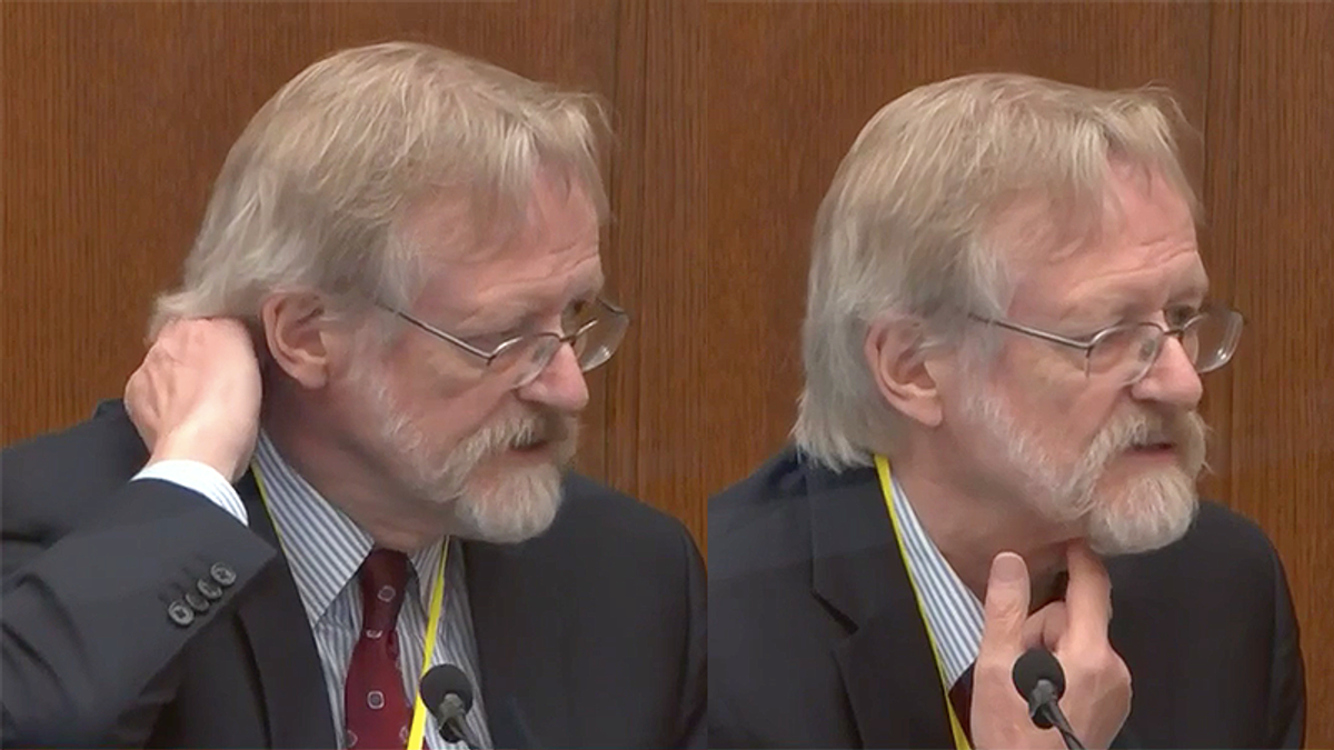 Jurors in Derek Chauvin case touched their necks as doctor explained how George Floyd suffocated