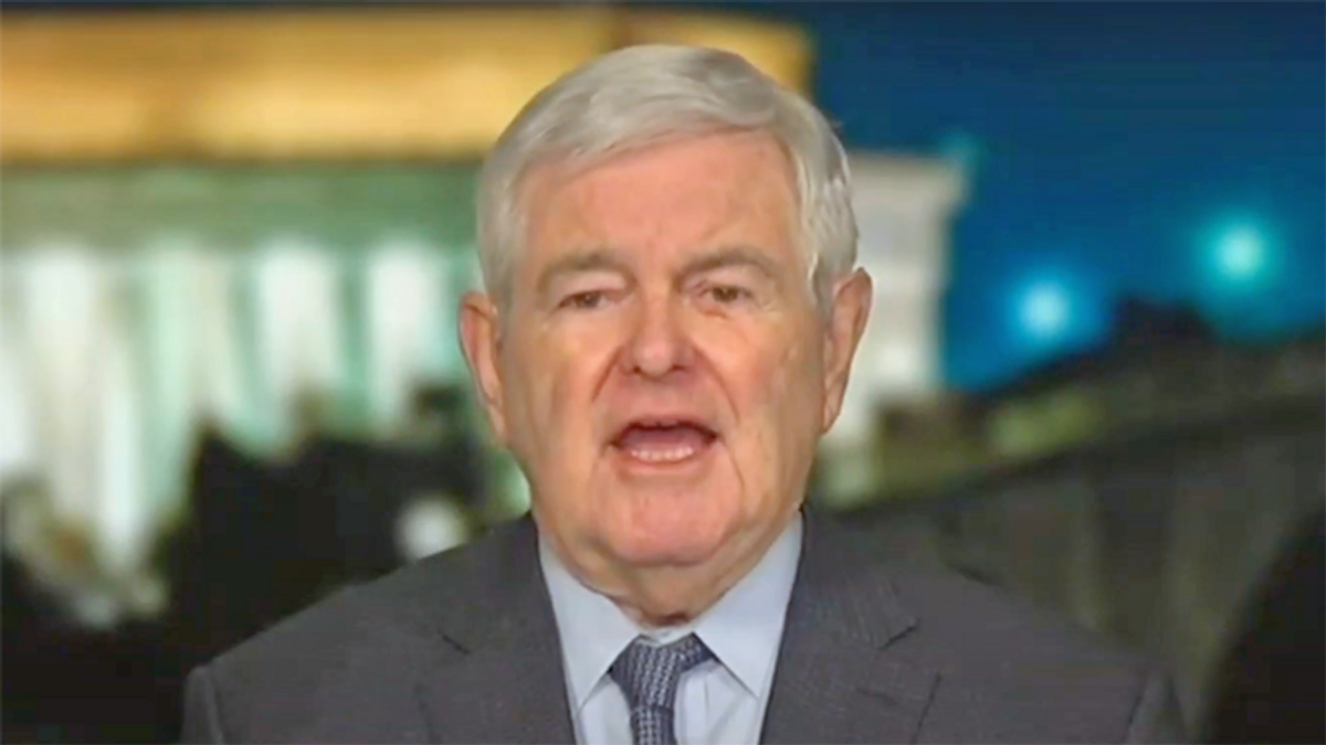 Newt accuses Biden of being 'deliberately anti-America' while ranting about the LGBTQ flag on Fox