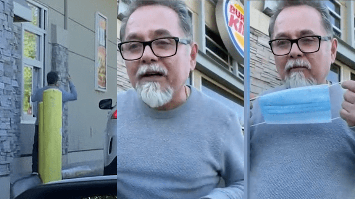 Racist captured on video screaming at Asian family in Burger King drive thru