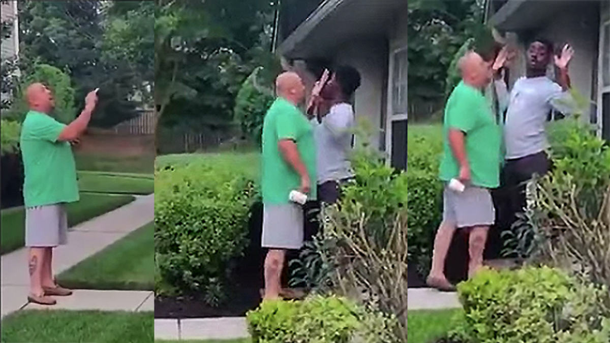 New Jersey man swears his racial slurs in viral video weren't racist after 150 protesters show up at his house