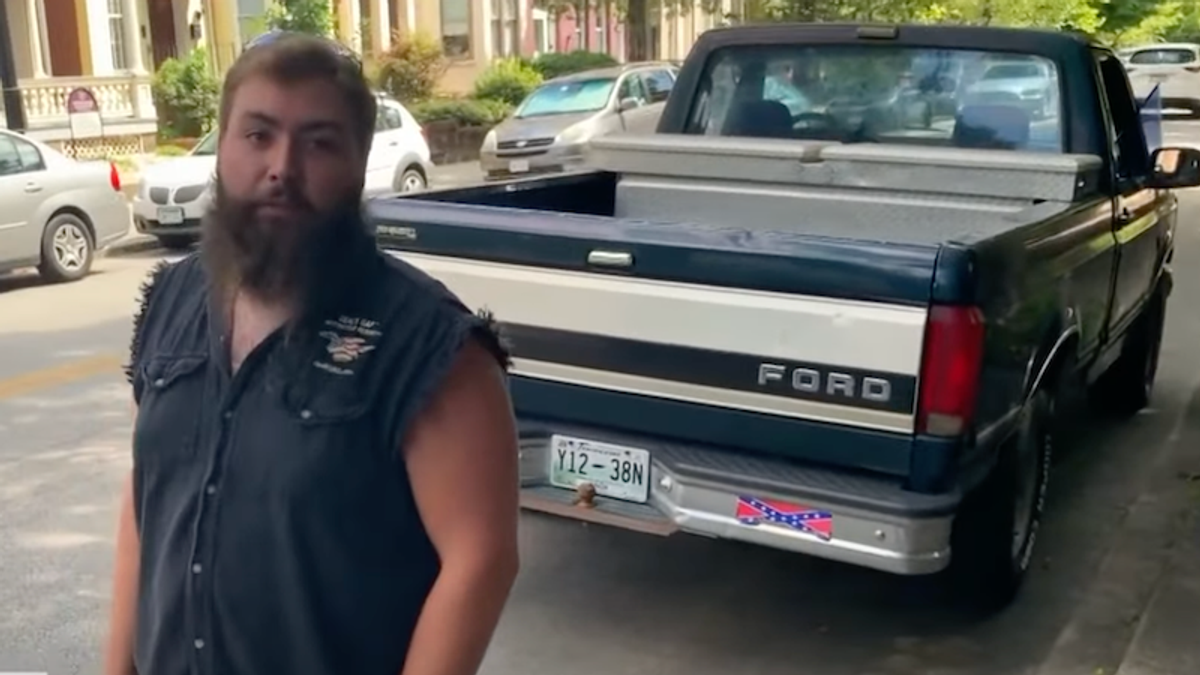 ‘I’m not racist’: Driver with Confederate flag cited for 'burnout' near Richmond's Robert E. Lee monument