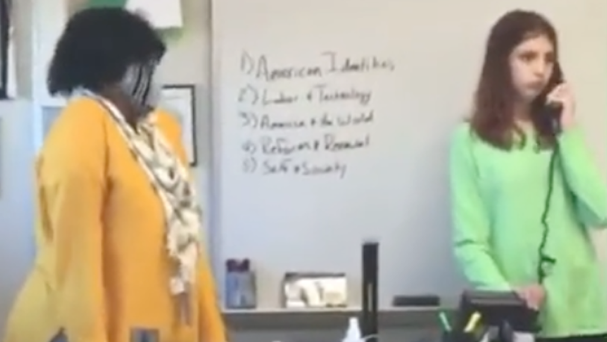 White student calls her mom after slapping teacher: ‘She’s Black and she’s pissing me off!’