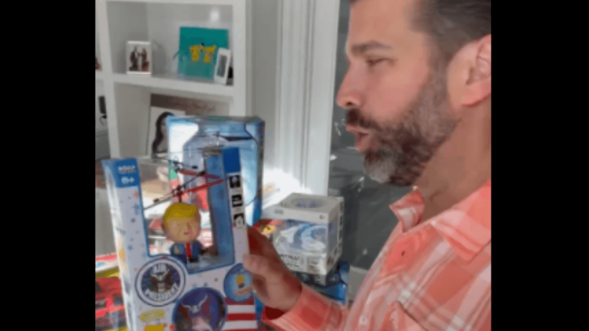 Don Jr. uses Toys for Tots donation to hawk 'mini Trump drones'