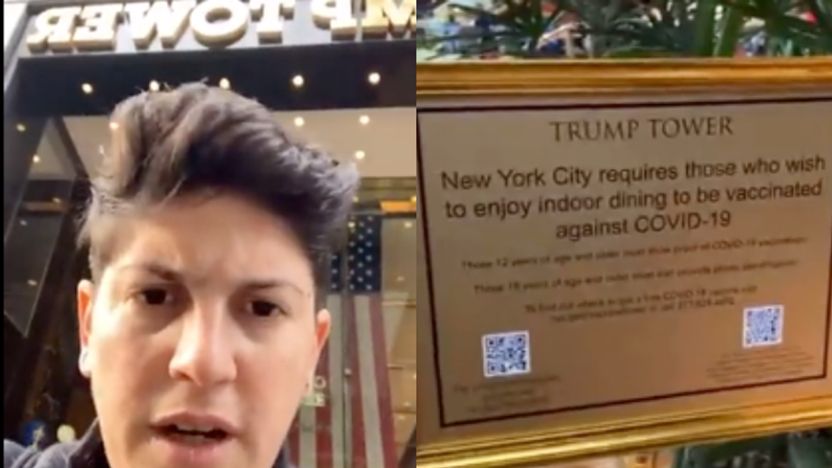 WATCH: Profanity-spewing anti-vaxxer denied service at Trump Grill for not showing vaccine card