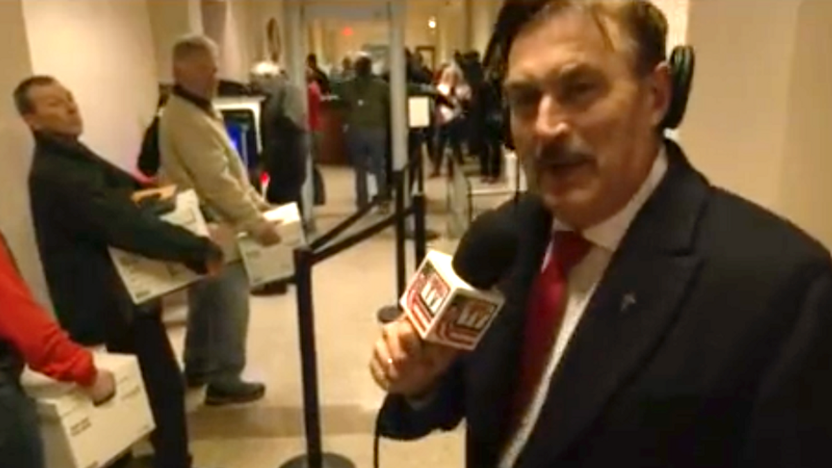 'Melt down the machines!': Mike Lindell storms Georgia Capitol and calls for GOP official's arrest