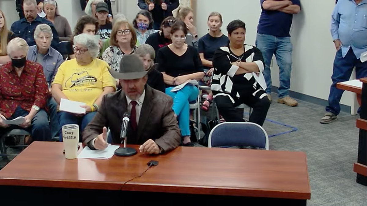 Couy Griffin attends Otero County Commission meeting as a member of the public after his ouster