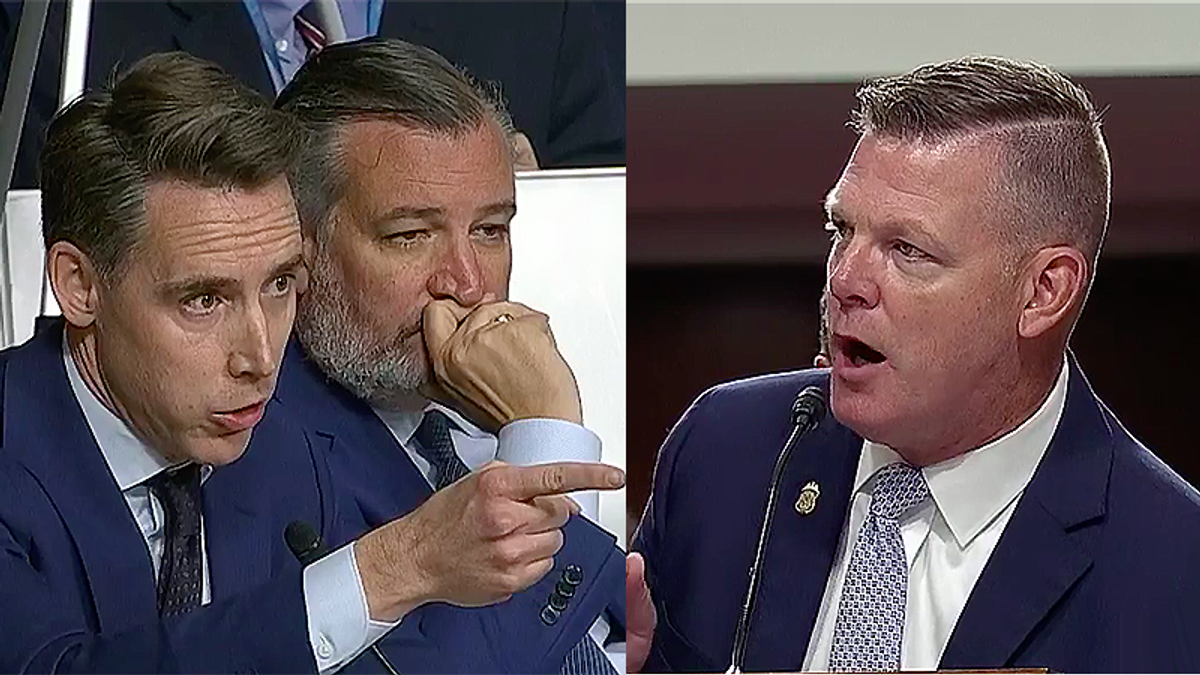 Josh Hawley and Secret Service chief get into shouting match at chaotic Senate hearing